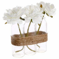 KOMPOSITION mit künstlichen Rosen 17/5,5/23 cm - Beige, Kunststoff (23cm) - Atmosphera Createur d´interieur