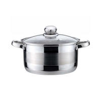 TOPF Silber 14/14/7 cm KH4326 - Silberfarben, Glas (14cm) - Kinghoff 