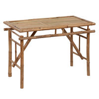 GARTENTISCH Klappbar 115/50/75 Cm Bambus - Braun, Naturmaterialen (115/50/75cm) - vidaXL