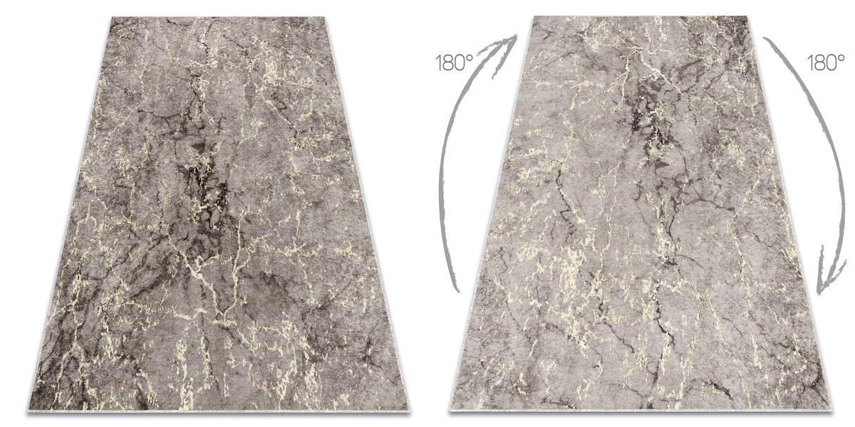 TEPPICH Miro 120/170 cm - Grau, Textil (120/170cm) - rugsX