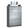 SCHUHSCHRANK Lavia Front in Avola-Anthrazit - Anthrazit, Holzwerkstoff (89/128/23cm) - Vladon