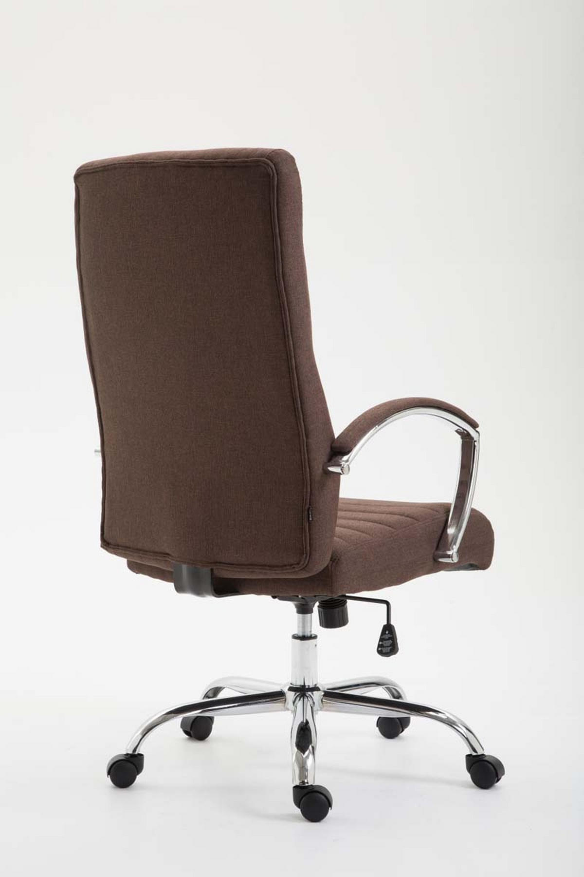 BÜROSTUHL Vallon, Stoff Braun - Braun, Textil/Metall (60/118/68cm) - TPFLiving