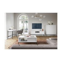 WOHNZIMMER Set 4-tlg. – NOVA – Weiß - Weiß, Holzwerkstoff (104/46/68cm) - hi-markt
