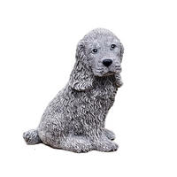 STEINFIGUR Cocker Spaniel, Steinguss frostfest - Grau, Stein (18/24/15cm) - stoneandstyle