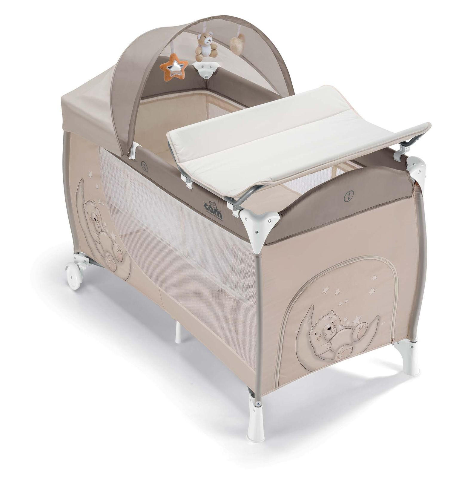 BABY-REISEBETT Daily Plus - Beige, Kunststoff/Textil (290/240cm) - Cam il Mondo del Bambino S.p.A.