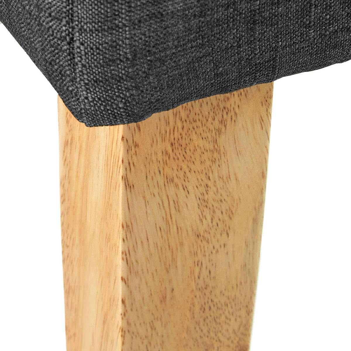 HOCKERBANK in Polyester 103/41/47 cm in Anthrazit - Braun, Textil (103/47/41cm) - Homestyle4u