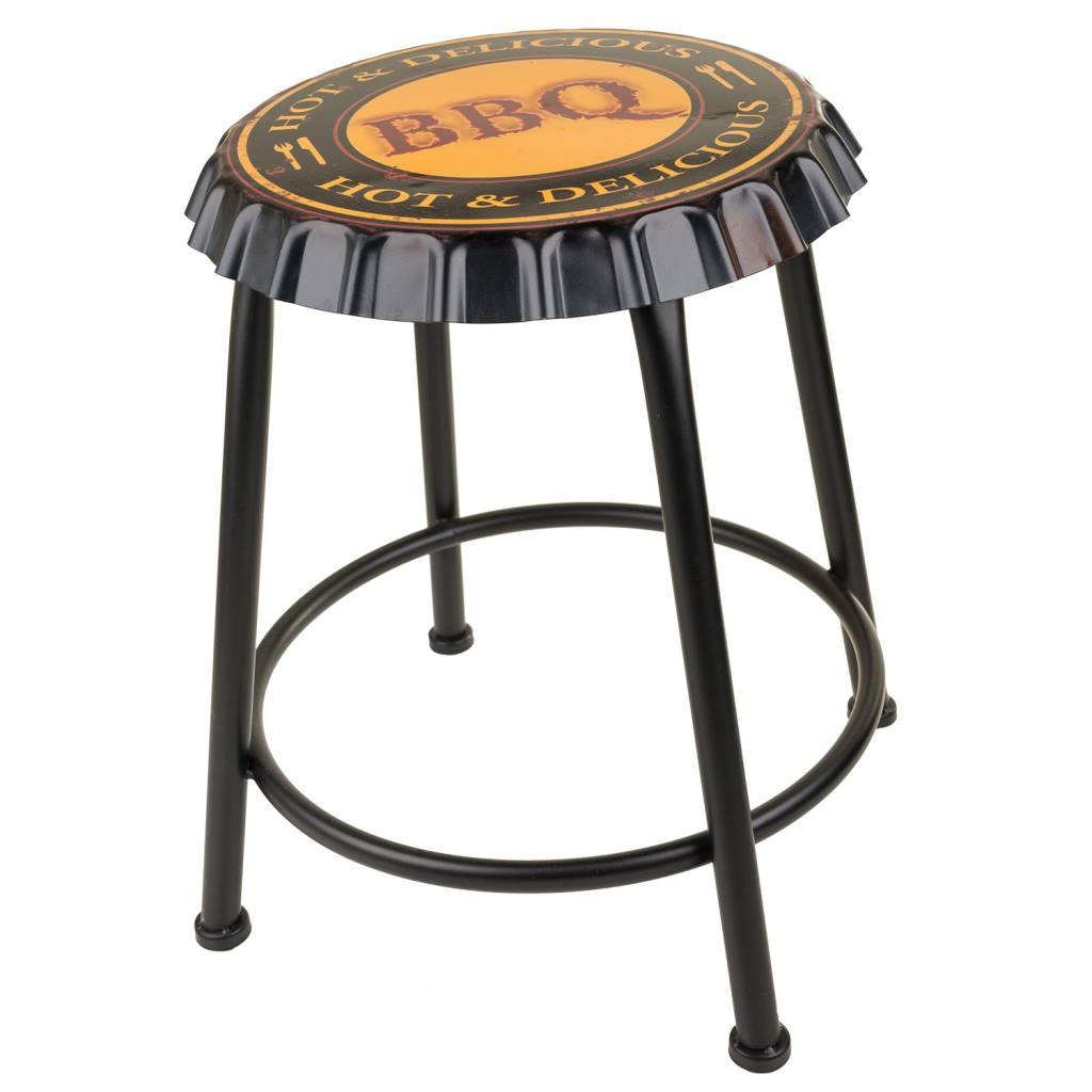 Wanderlust Hocker Schwarz 35x46x35 cm