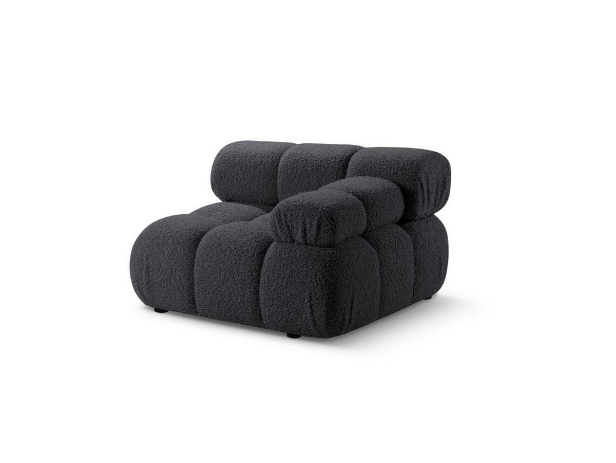 MODUL rechts Bellis aus Boucle graphit - Graphitfarben, Textil (94/70/94cm) - Micadoni