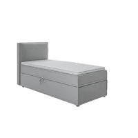 BOXBETT Eclipse 90/200 cm Grau Luxusmicrofaser - Schwarz/Grau, Holz/Kunststoff (90/200cm) - S-Style Möbel
