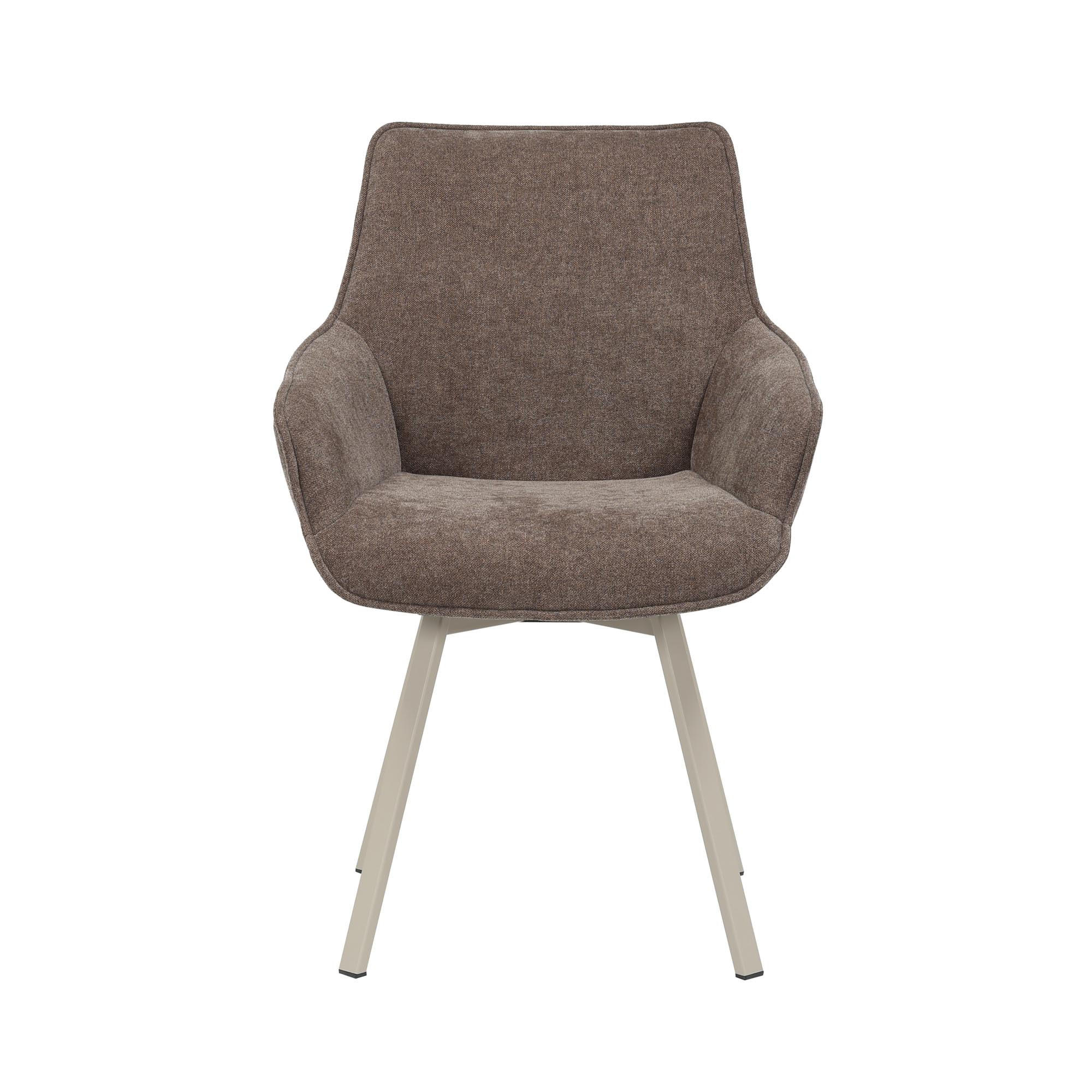 ESSZIMMERSTUHL Mees Braun 62.5/57/86.5 cm 2-er Set - Braun, Textil (57/86.5/62.5cm) - Starfurn