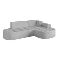 ECKSOFA Ottomane Rechts TARO-L1 - 243x171x79,5 cm Hellgrau - Hellgrau, Holzwerkstoff/Textil (243/171cm) - ALTDECOR