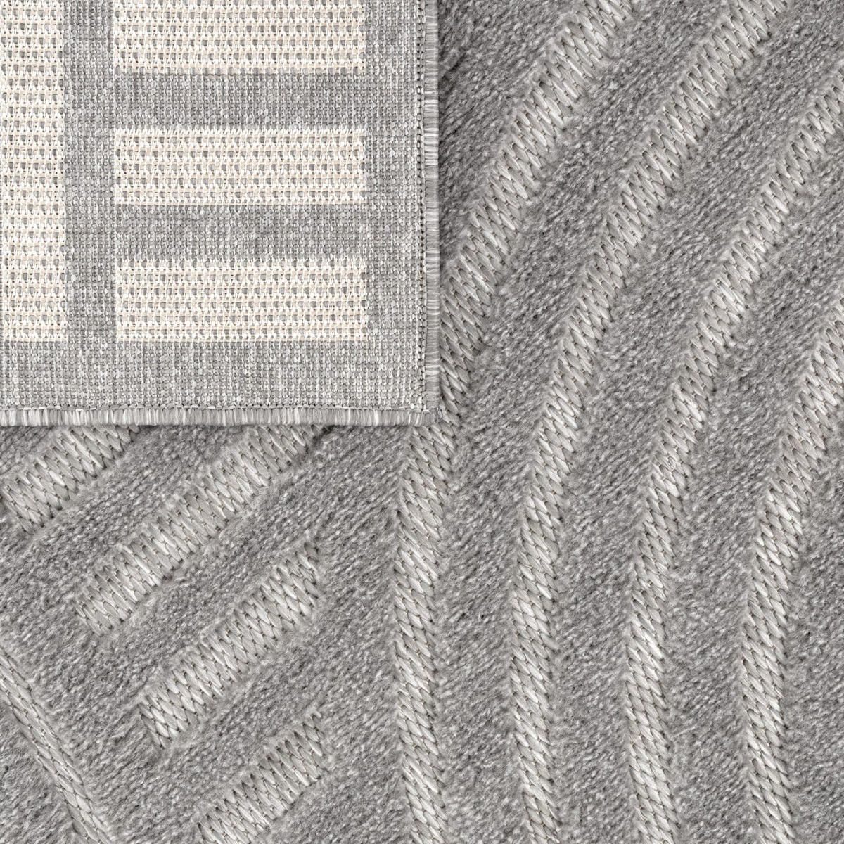 OUTDOORTEPPICH Ethno Grau 200 x 280 cm - Grau, Kunststoff (200/280cm) - TT Home