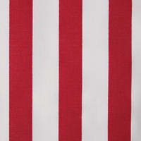 BAUMWOLLSTOFF Meterware rot-weiß gestreift, 150 cm - Rot, Textil (150/100cm) - Homescapes