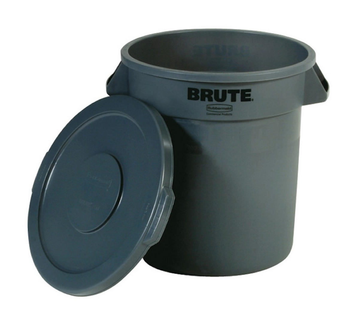 MÜLLEIMER Mit Belüftungskanälen 37,9 Liter Kunststoff Grau - Grau, Metall (39.7/43.5/39.7cm) - PROREGAL