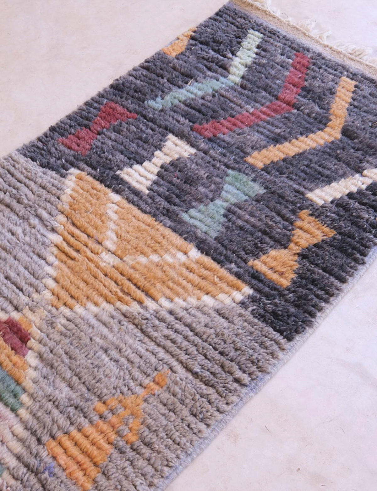 BERBERTEPPICH aus reiner Wolle 74x 351 cm - Multicolor, Naturmaterialien (74/351cm) - AFK Living