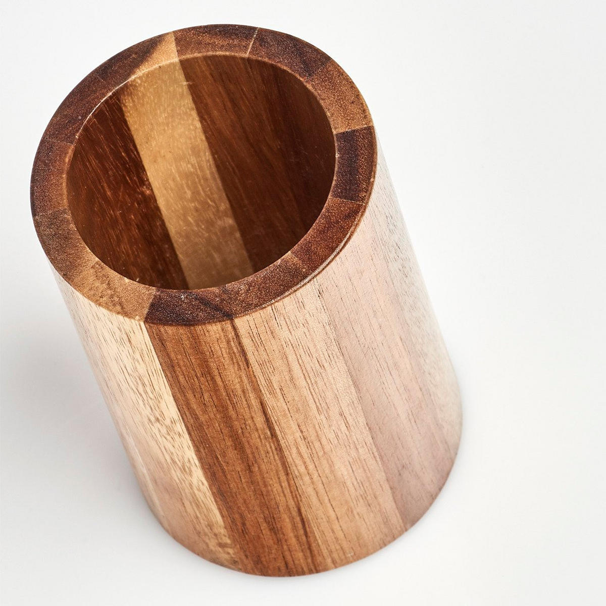 ZAHNPUTZBECHER aus Akazienholz 7/7/11 cm - Braun, Holz (7/11/7cm) - ZELLER