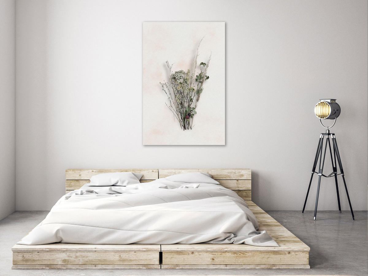 KUNSTDRUCK Grau 80/120 cm - Grau/Grün, Textil (80/120cm) - KUNSTLOFT