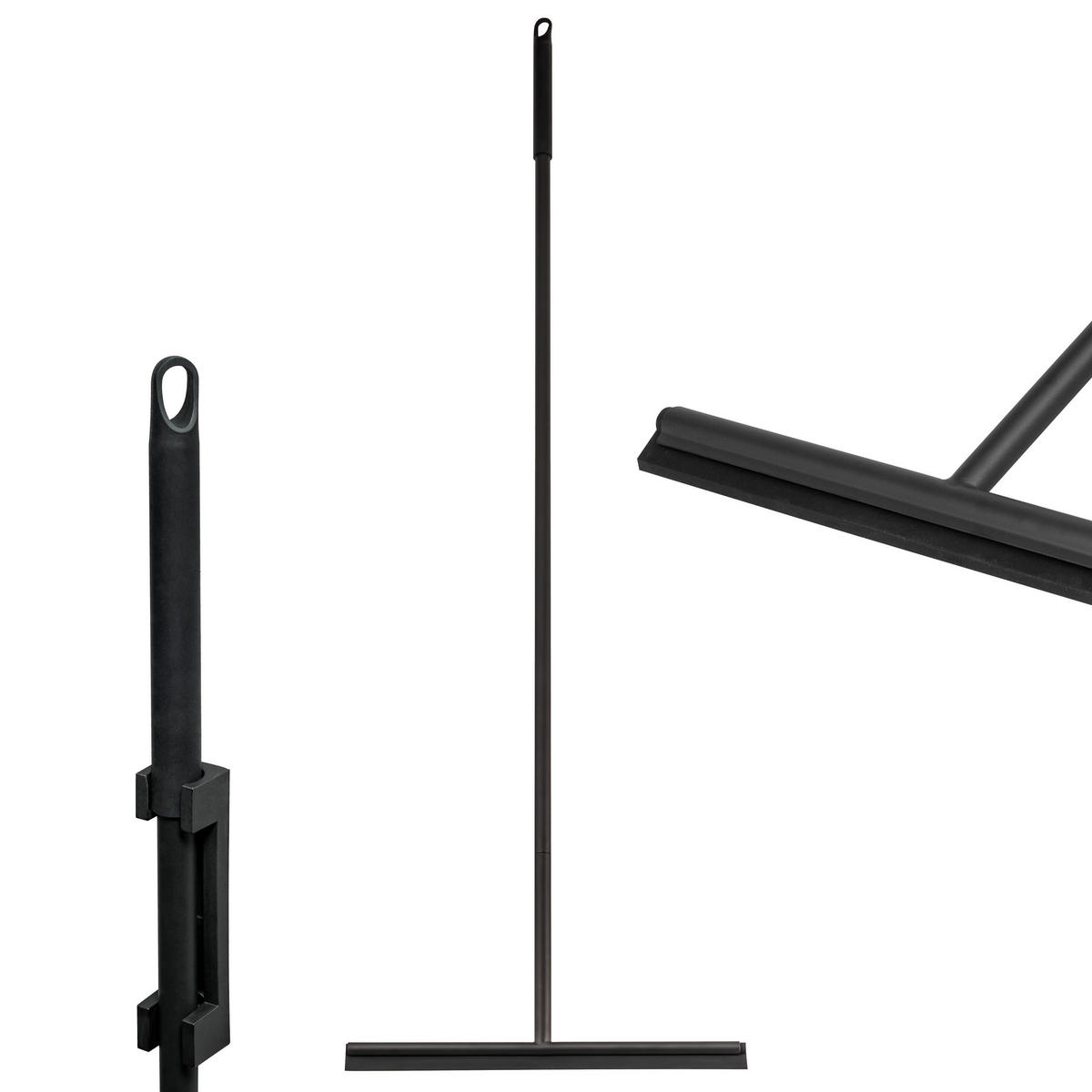 BODENABZIEHER, schwarz, Metall - Schwarz, Metall (36/126.5/2cm) - bremermann