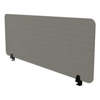 TISCHTRENNWAND Schreibtischtrennwand VITECO 140cm Sesame Schwarz / Sesame Schwarz 1400mm - Dunkelgrau/Schwarz, Textil (140/1.2/56.2cm) - ASSMANN