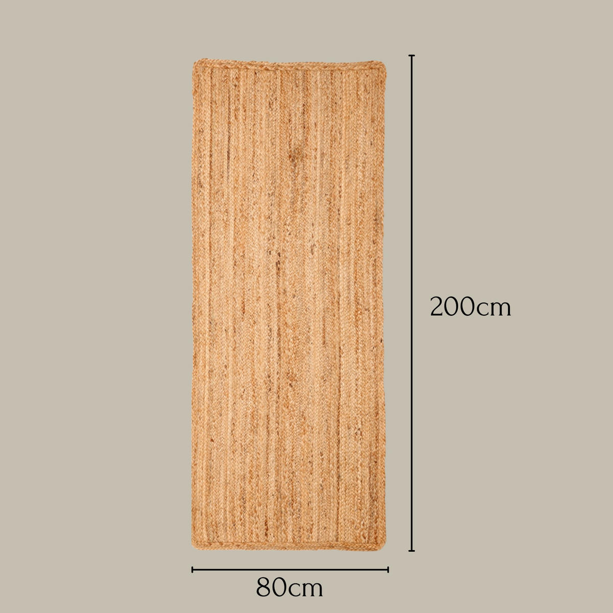 JUTETEPPICH Nitin natur 200/80 cm - Naturfarben, Naturmaterialien (80/200cm) - My-Rug