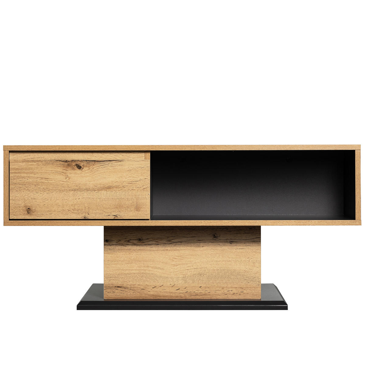 COUCHTISCH Schwarz und Braun 100/47/60 cm - Braun, Holzwerkstoff (100/47/60cm) - Urban Meuble