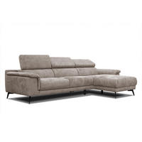 ECKSOFA FIERO 4-Sitzer, beige - Beige/Schwarz, Holzwerkstoff/Textil (288/170cm) - Courtois Laville