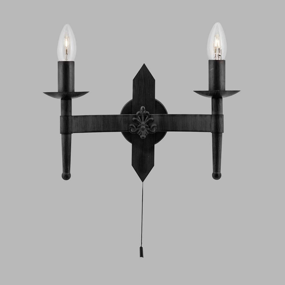 WANDLEUCHTE Schwarz Metall - Schwarz, Metall (34/21.5/14cm)