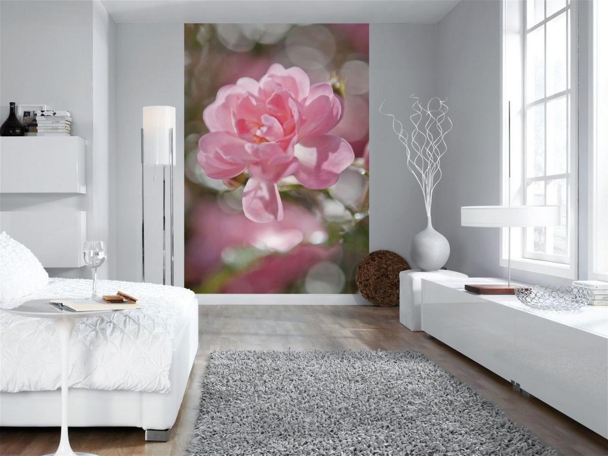 FOTOTAPETE Strauß 184 x 254 cm - Pink, Papier (184/254cm) - Sanders & Sanders