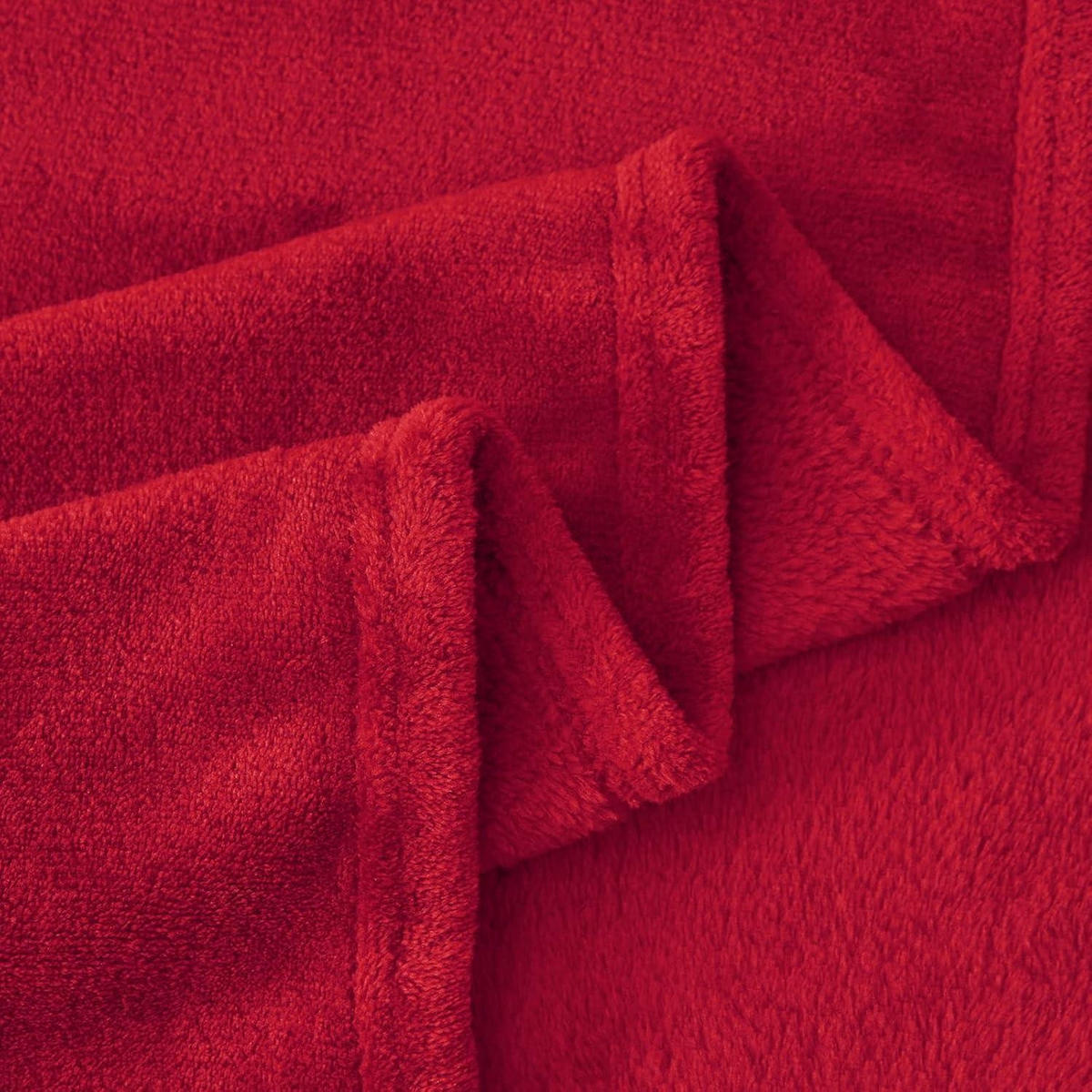 KUSCHELDECKE Rot 220 x 240 cm - Rot, Textil (220/240cm)