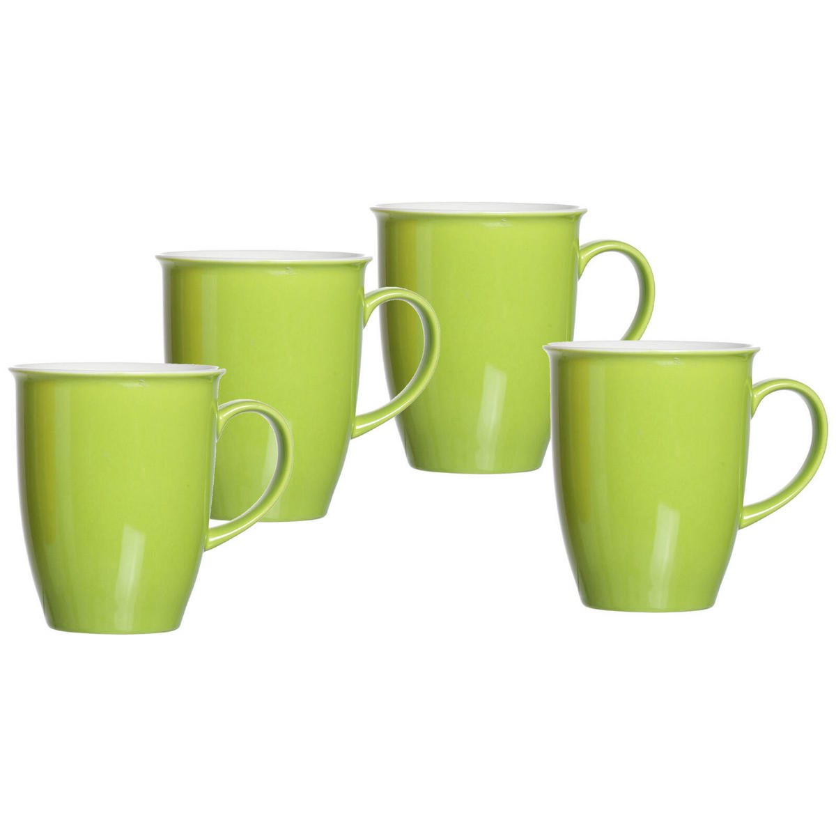 KAFFEEBECHER Doppio Grün 320 ml 4er Set - Grün, Keramik (0.32L) - Ritzenhoff Breker