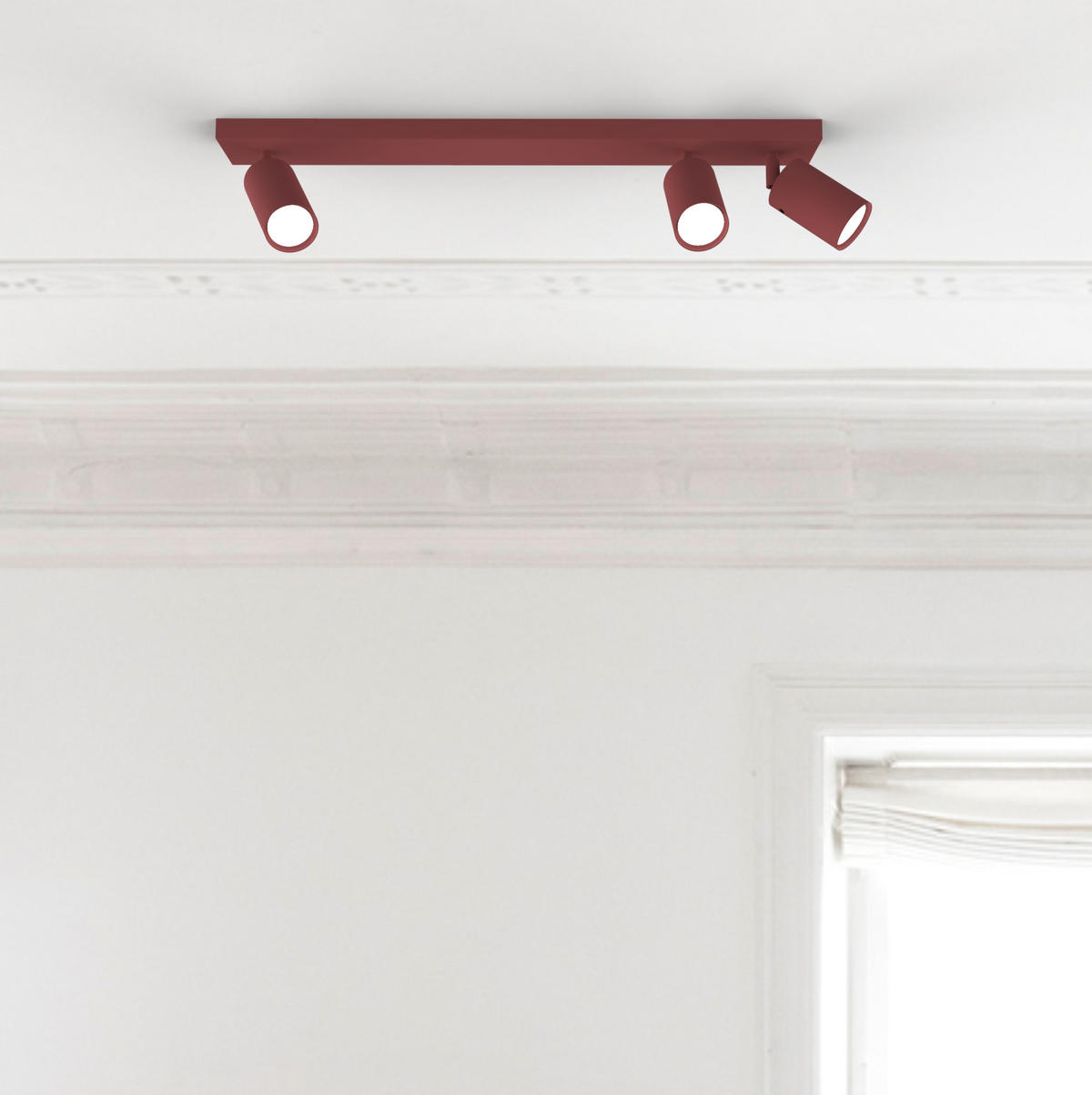 DECKENLEUCHTE - Rot, Metall (6/70/6cm) - Lumicom