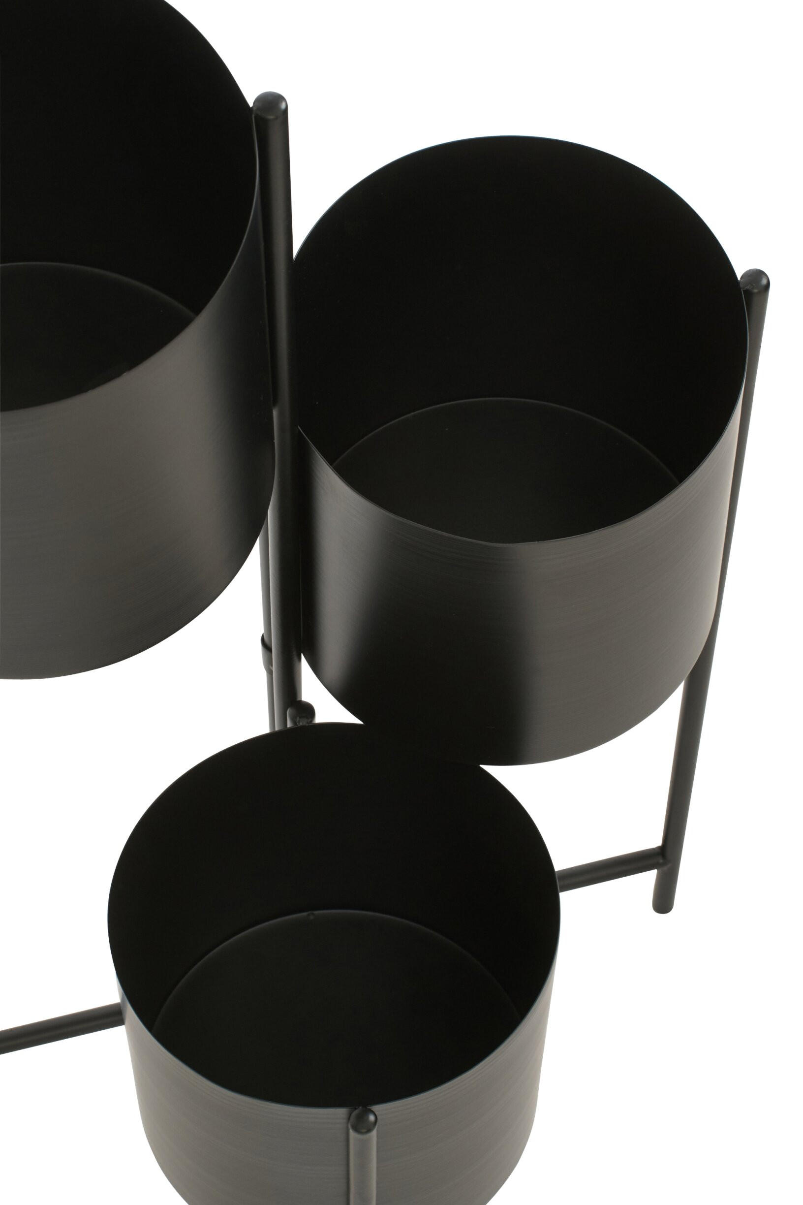 J-Line Blumentopf Schwarz 75.5 cm