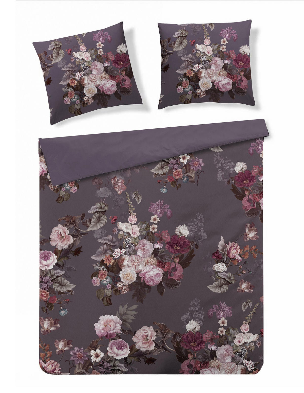 BETTWÄSCHE Zelfina - Violett, Textil (200/220cm) - home&you