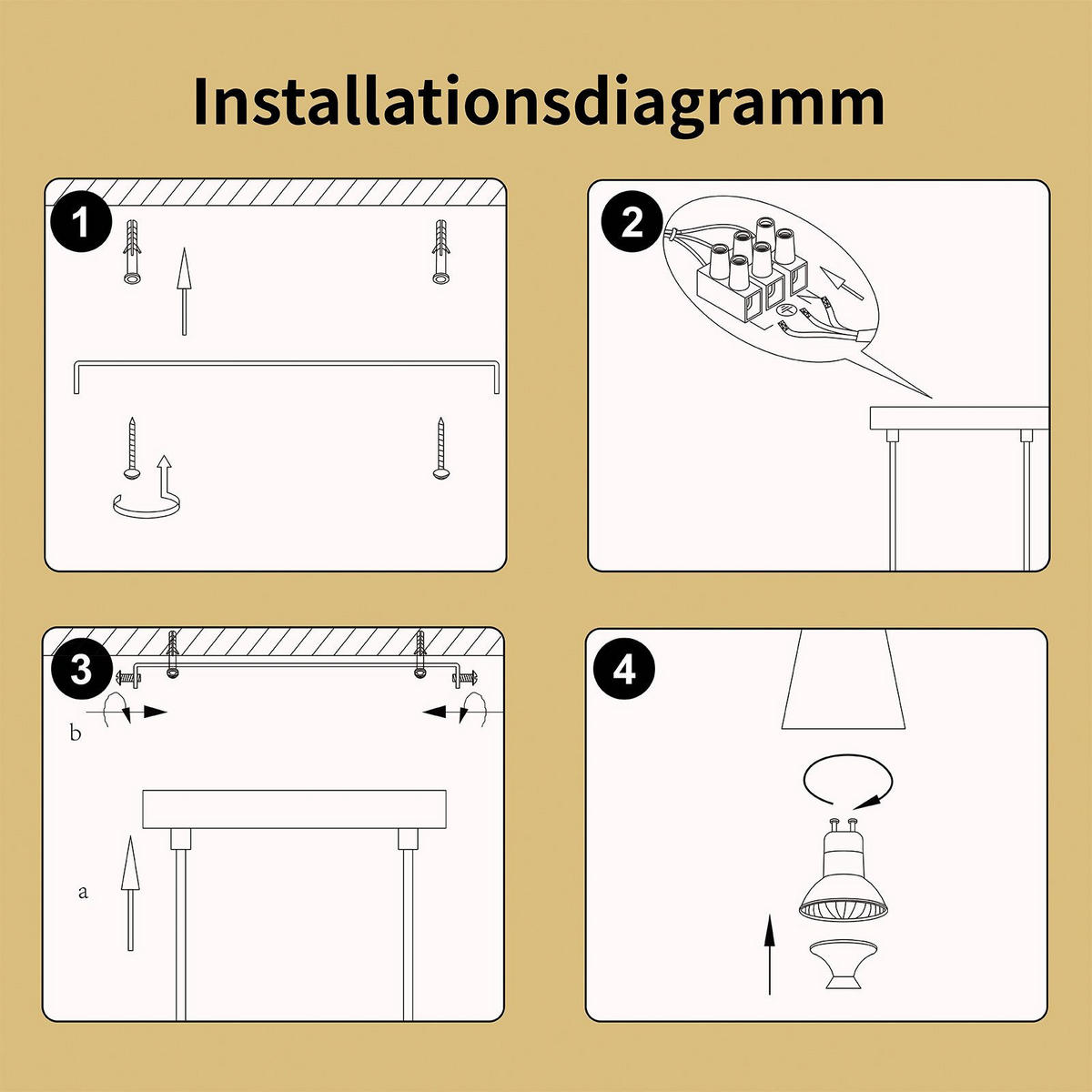 PENDELLEUCHTE Aurora 70/7/160 cm - Goldfarben, Metall (70/7/160cm) - ZMH