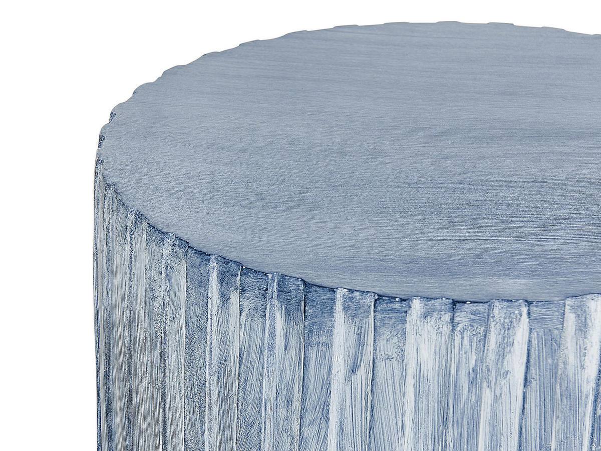 BEISTELLTISCH Beton grau rund 39 cm Amaro - Grau, Stein (39/39/48cm) - Beliani