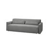 SCHLAFSOFA NEO Grau Cord - Schwarz/Grau, Kunststoff/Textil (233/75/108cm) - KAWOLA