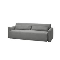 SCHLAFSOFA NEO Grau Cord - Schwarz/Grau, Kunststoff/Textil (233/75/108cm) - KAWOLA