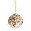 WEIHNACHTSKUGEL Glas BROUGH, Ø80 mm, Gold, Christbaumkugeln, Weihnachtsdeko Xmas, Christmas Deko - Goldfarben, Glas (8/8/8cm) - home&you