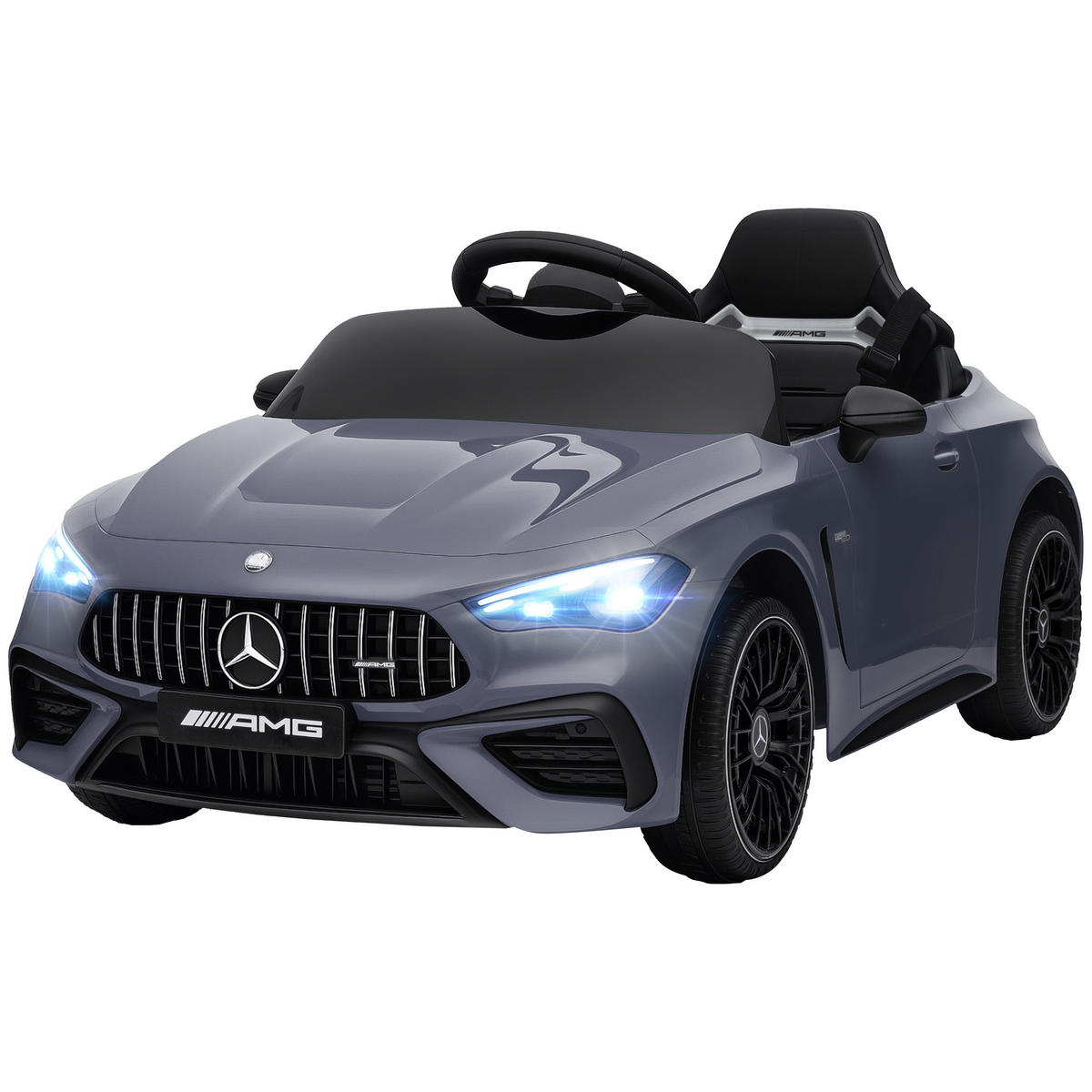 KINDER-ELEKTROAUTO DE-06180 Mercedes-AMG lizenziert mit Fernbedienung Grau - Grau, Kunststoff/Metall (99/55/43cm) - ComfortXL