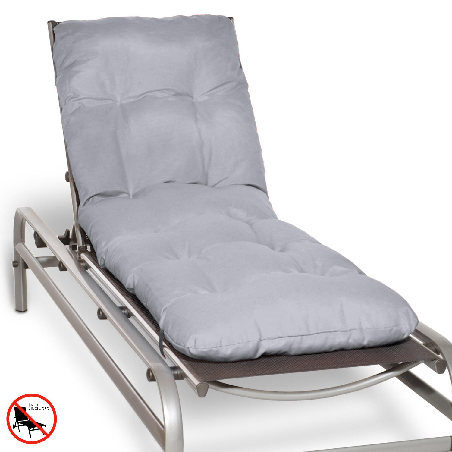 Beautissu Rolliegenauflage Hellgrau 60x8x190 cm