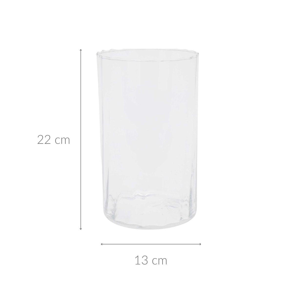 GLASVASE 13/13/22,5 cm - Transparent, Glas (13/22.5cm) - Home Styling Collection