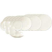 KOMBISERVICE Savona Grey Line creme 30er Set - Creme, Keramik (24/18.1/43cm) - Seltmann Weiden
