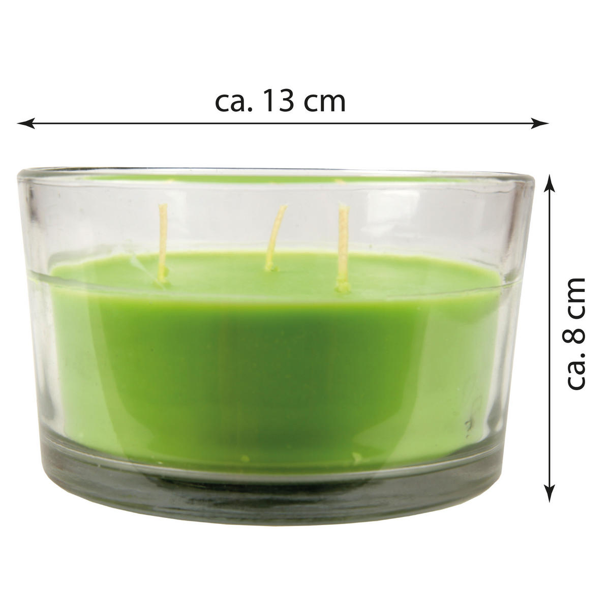 DUFTKERZE "Cocktail Edition" Mojito - Hellgrün, Naturmaterialien (13/8cm)