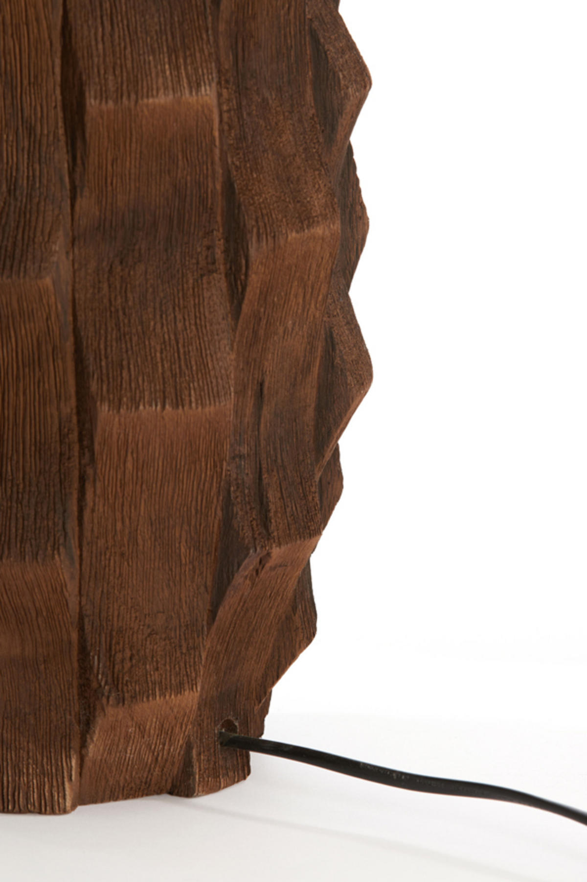 LAMPENFUSS Takabe Braun Ø21/46 cm - Braun, Holz (21/21/46cm) - Light & Living