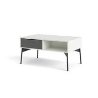 COUCHTISCH weiß, mattgrau - Weiß, Holzwerkstoff (60/99/49cm) - ebuy24
