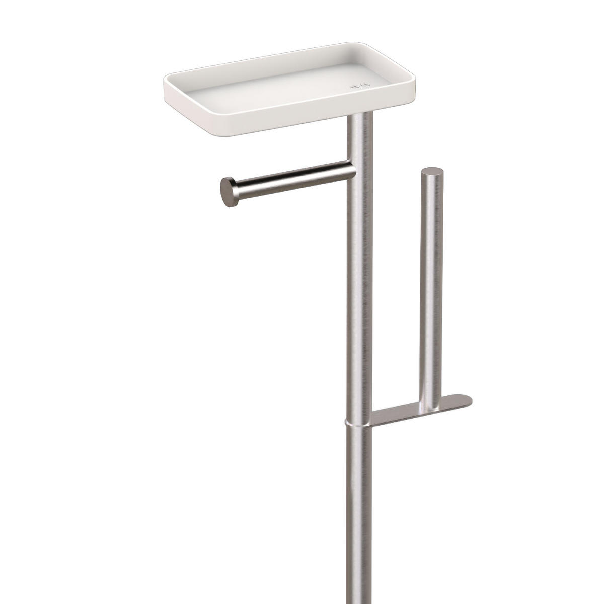 WC-GARNITUR - Multicolor, Kunststoff/Metall (25.5/65.5/12.5cm) - Relaxdays