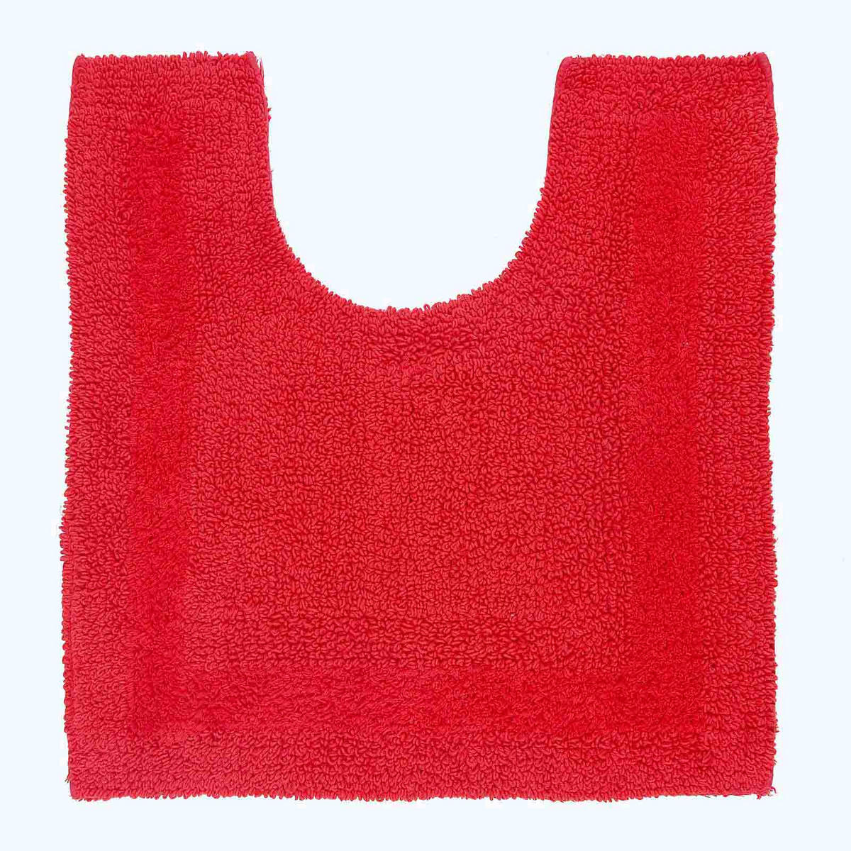 BADGARNITUR 2-teilig, Badematte & WC-Vorleger, wendbar - Rot, Textil (50/80cm) - Homescapes