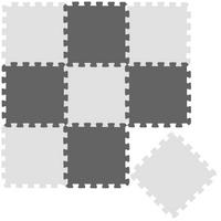 PUZZLEMATTE Uni Weiß Grau EVA-031 9 Teile - Grau, Kunststoff (30/30cm) - Littletom