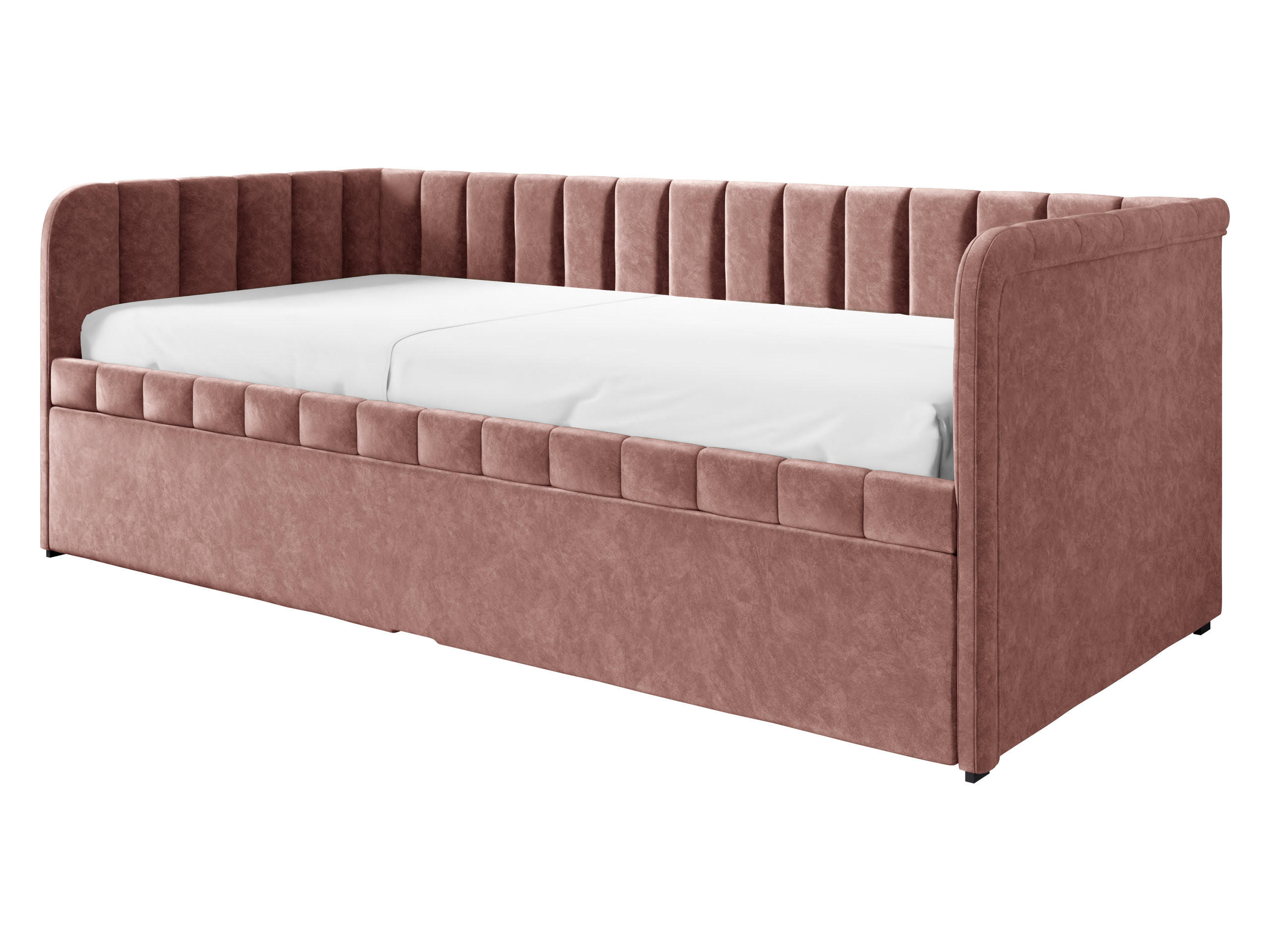 JUGENDBETT Nube - Schwarz/Rosa, Holz/Kunststoff (90/200cm) - MIRJAN24