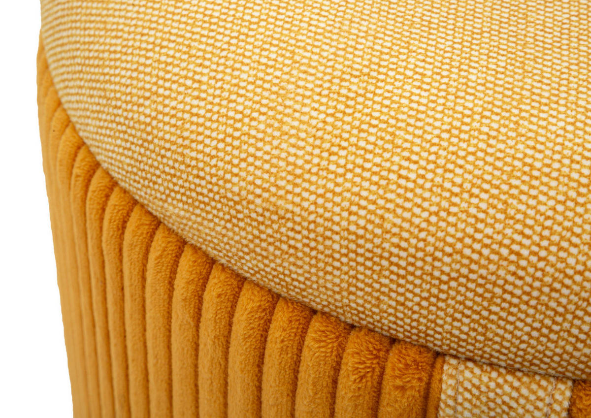 POUF mit Stauraum Bolzano - Orange, Textil (38/38/38cm) - Mauro Ferretti
